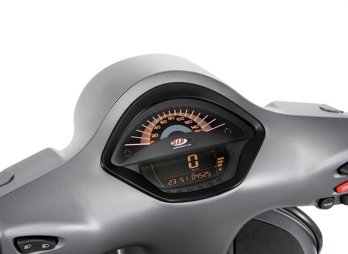 Toerenteller/snelheidsmeter voor Vespa GTS/GTS Super 300cc FL ('14-), zwart