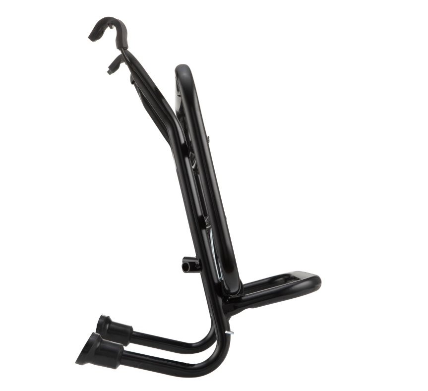 Bagagerek vooraan voor Vespa PX 80-200cc, opvouwbaar, zwart
