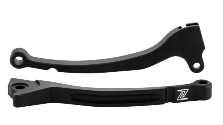 Sport hendelset rem links/rechts voor Vespa LX/LXV/S/Primavera/Sprint 50-150ccm, mat zwart