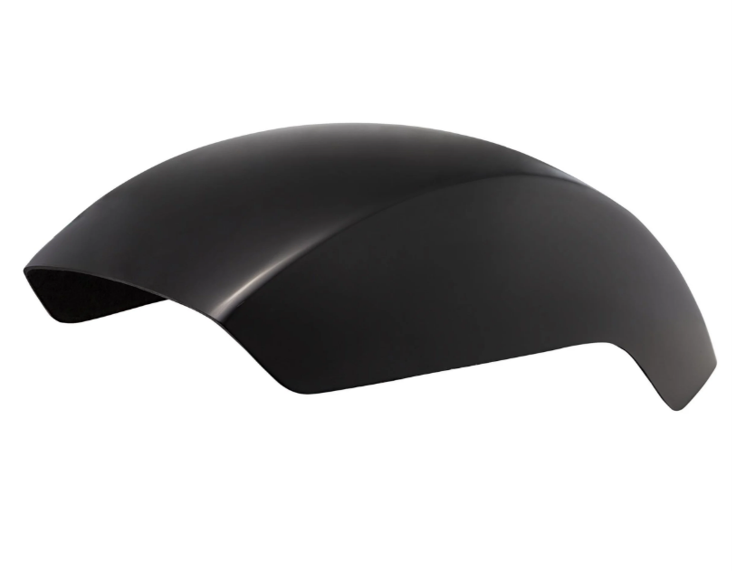 Spatbord EVO II voor Vespa PX 80-200ccm, GFK, klein, zwart