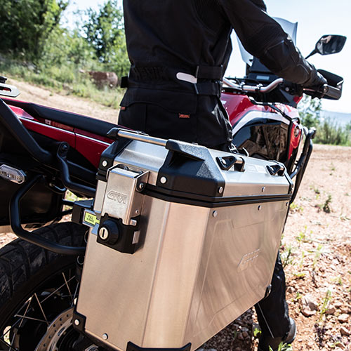 Givi aluminium zijkofferset Trekker Outback 37L Monokey