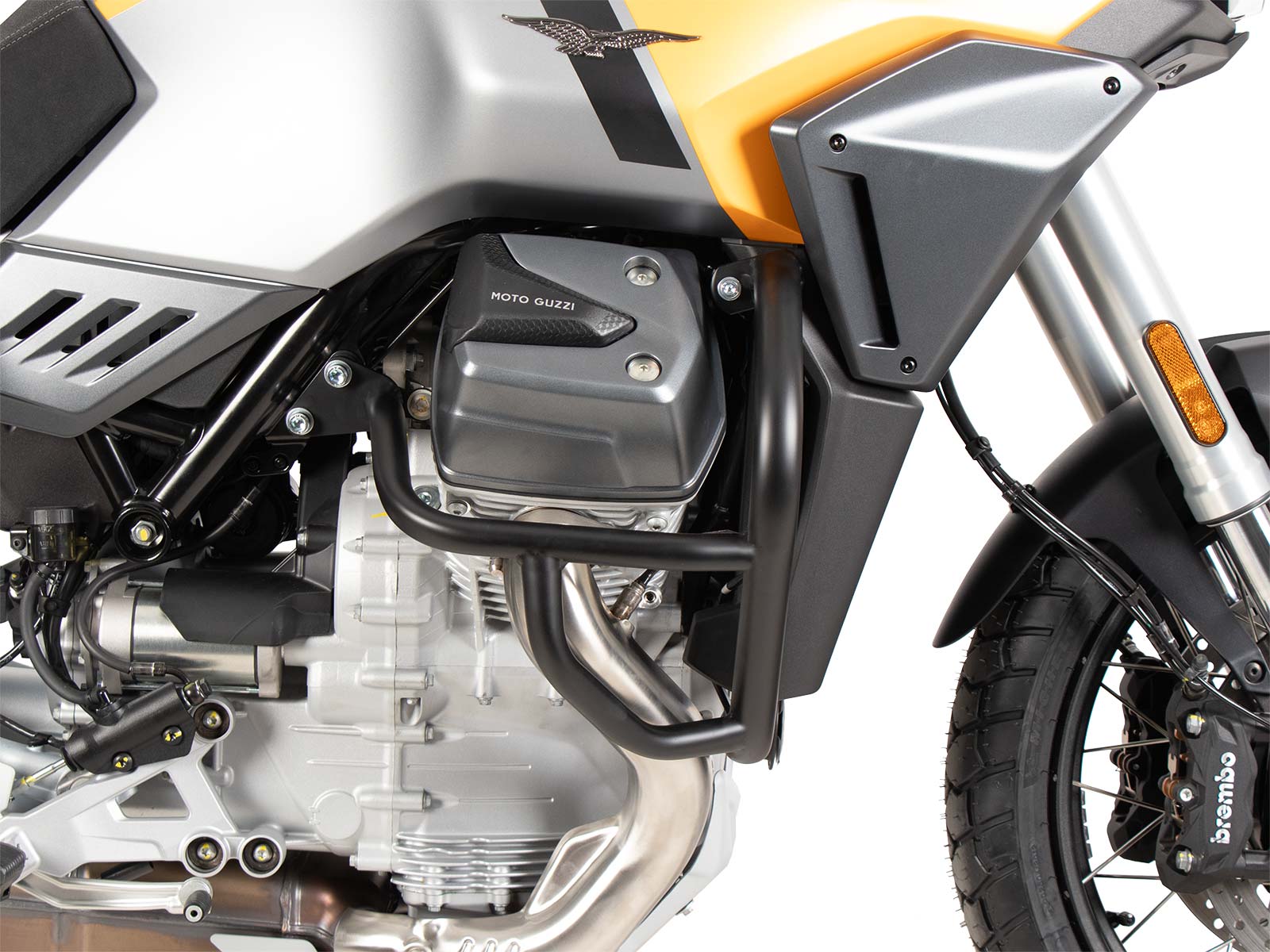 Motorbeschermer zwart voor Moto Guzzi Stelvio (24-) Hepco & Becker