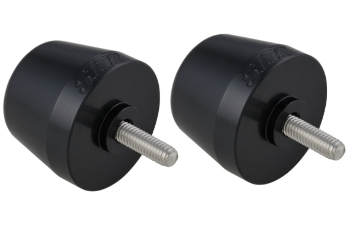 Stuurbalans gewichten links/rechts voor Vespa Primavera/Sprint/ET/LX/LXV/S, mat zwart