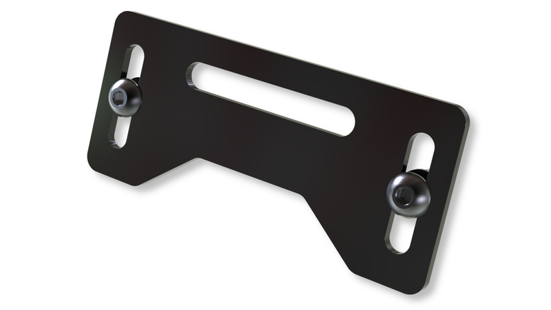 HIGHSIDER pro kentekenplaatverlichting plaat zwart (1pc)