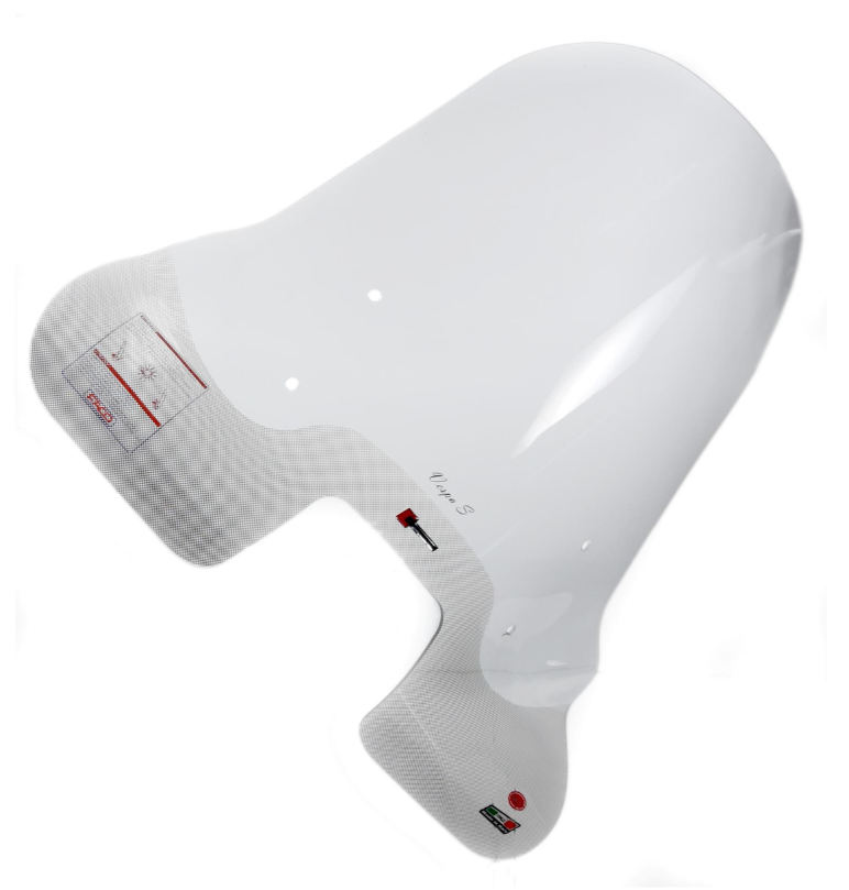 Voorruit FACO hoog voor Vespa S 50-150ccm, helder