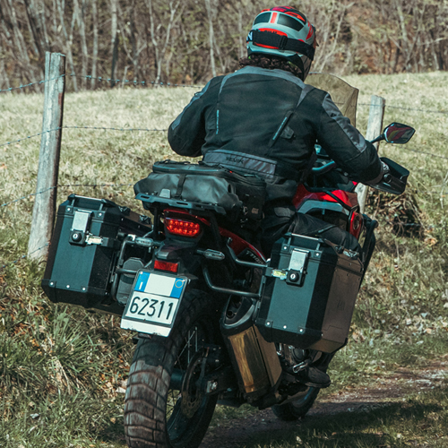 Givi aluminium zijkofferset Trekker Outback 37L zwart Monokey