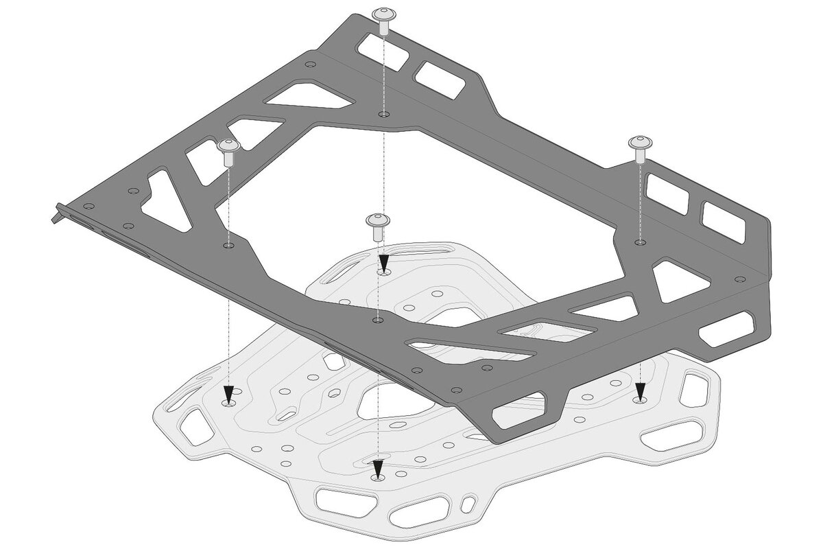 SW-Motech uitbreiding voor SW-Motech ADVENTURE-RACK bagagedrager