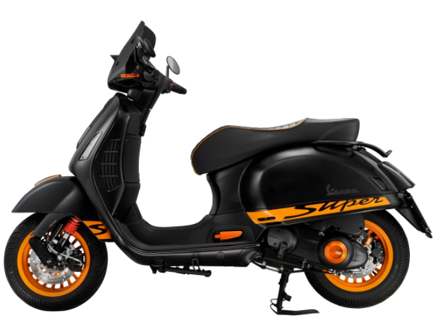 Deksel vario voor Vespa, mat oranje