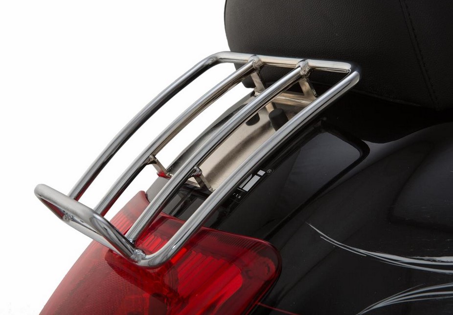 Bagagerek achteraan jaren 70 voor Vespa GTS/GTV/GT 125-300cc 4T LC, chroom
