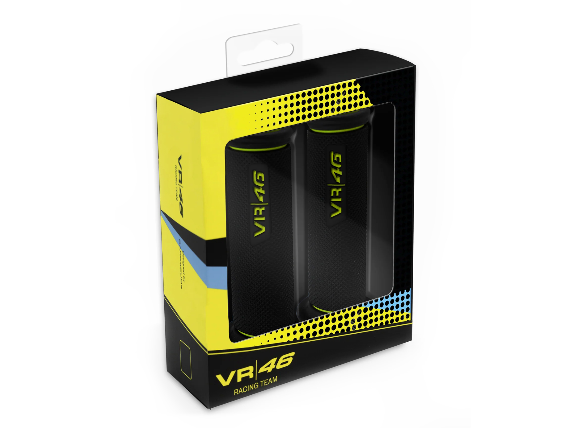 Barracuda grip rubber VR|46 Racing - zwart