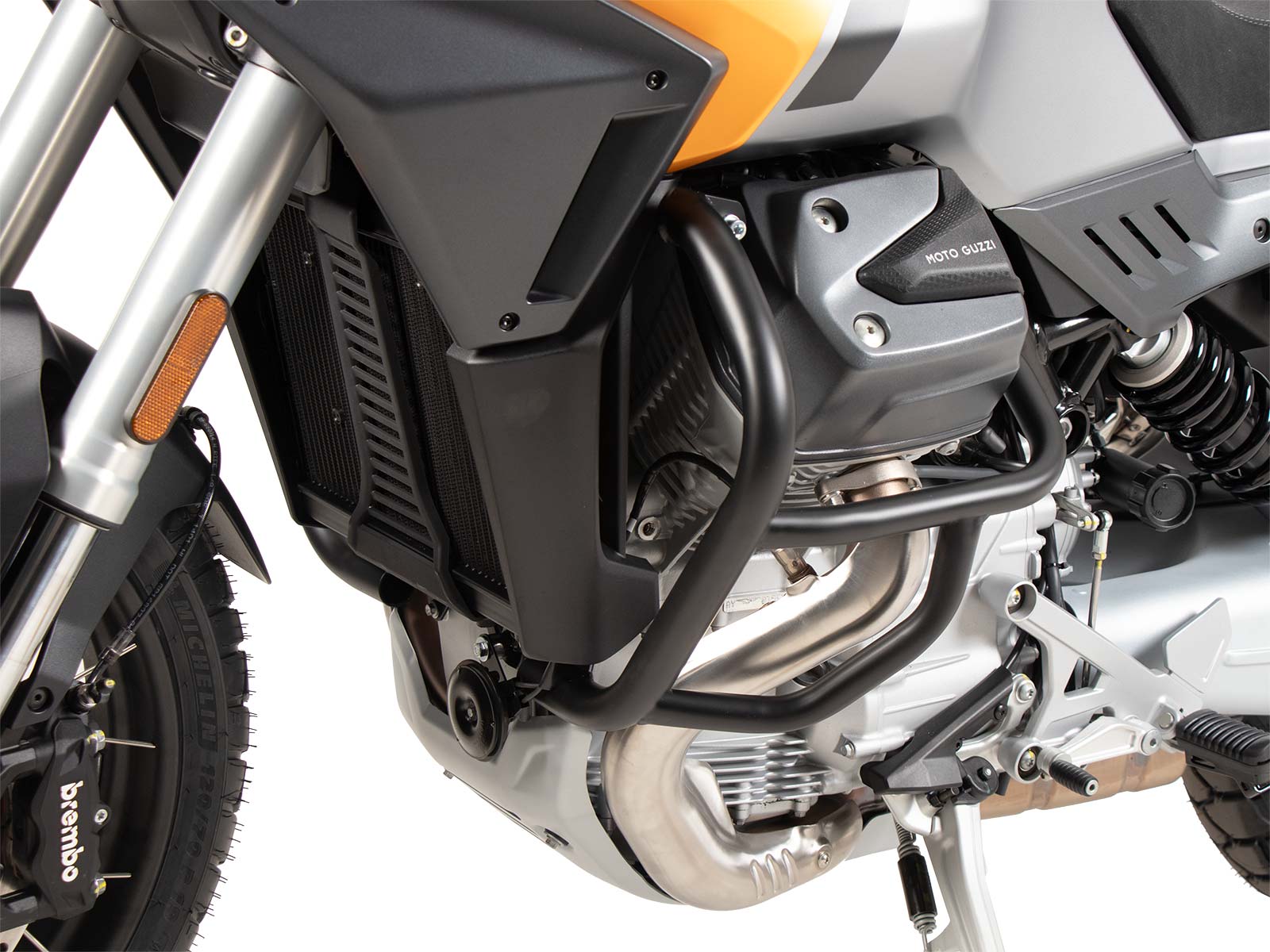 Motorbeschermer zwart voor Moto Guzzi Stelvio (24-) Hepco & Becker