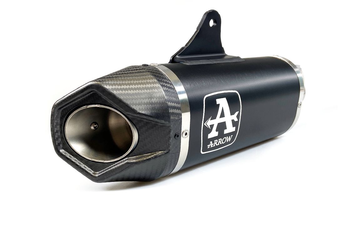 Arrow Indy Race Donkere uitlaat voor Honda CB 750 Hornet