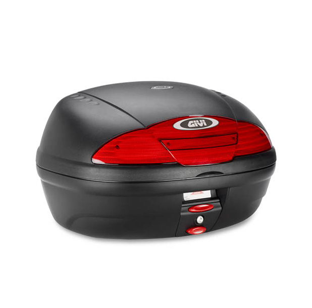 E450 Simply II MONOLOCK Topcase zwart met plaat Givi