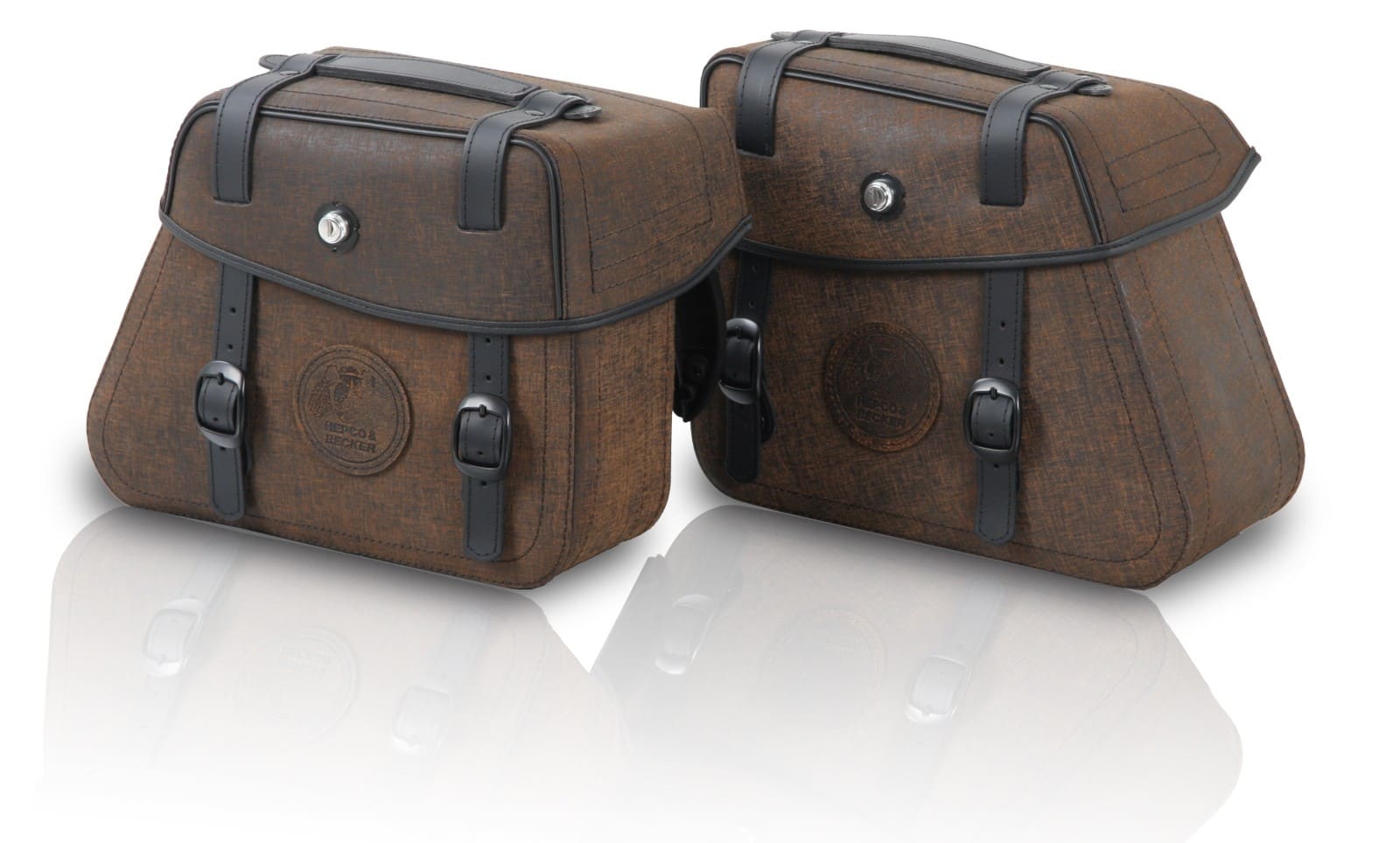 Kniptassenset bruin incl. houder voor Indian Scout Classic 1250 (25-) Hepco & Becker