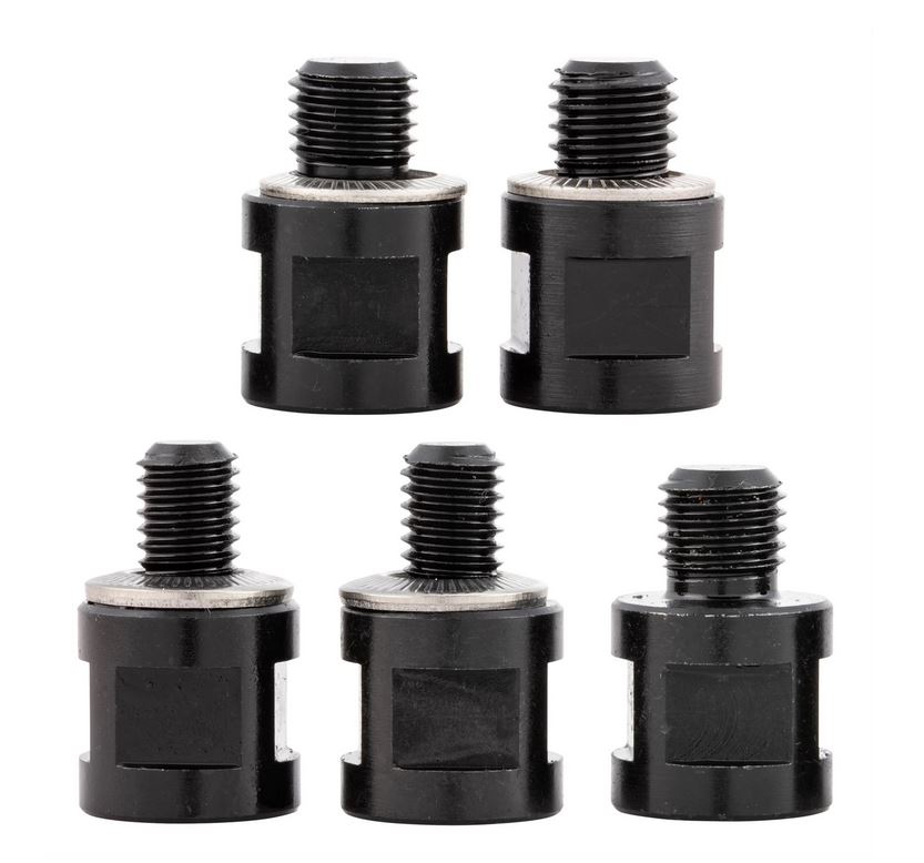 RIZOMA "Direct Mount" spiegeladapter voor Vespa, zwart geanodiseerd