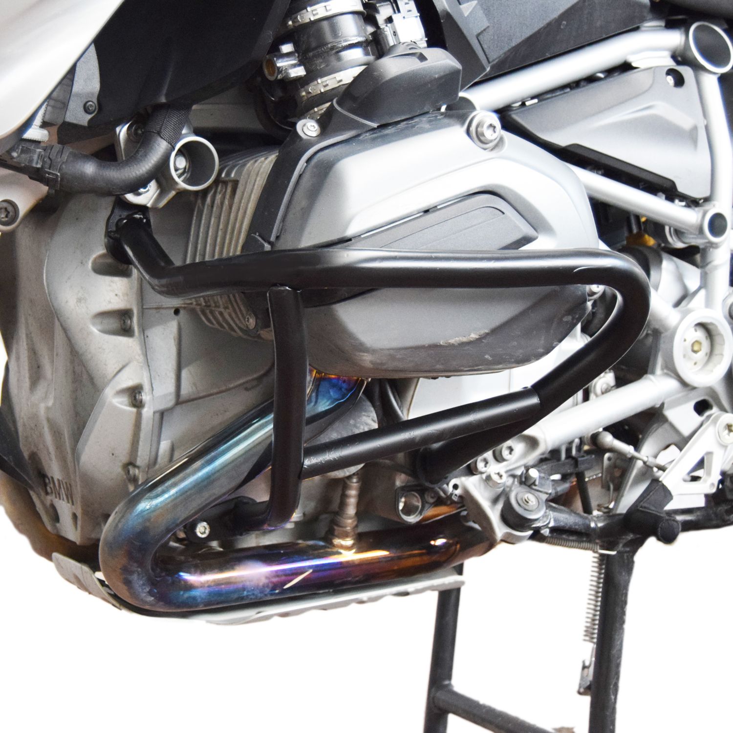 Onderste valbeugel voor BMW R 1200 GS LC /Rallye (13-18), paar, zwart