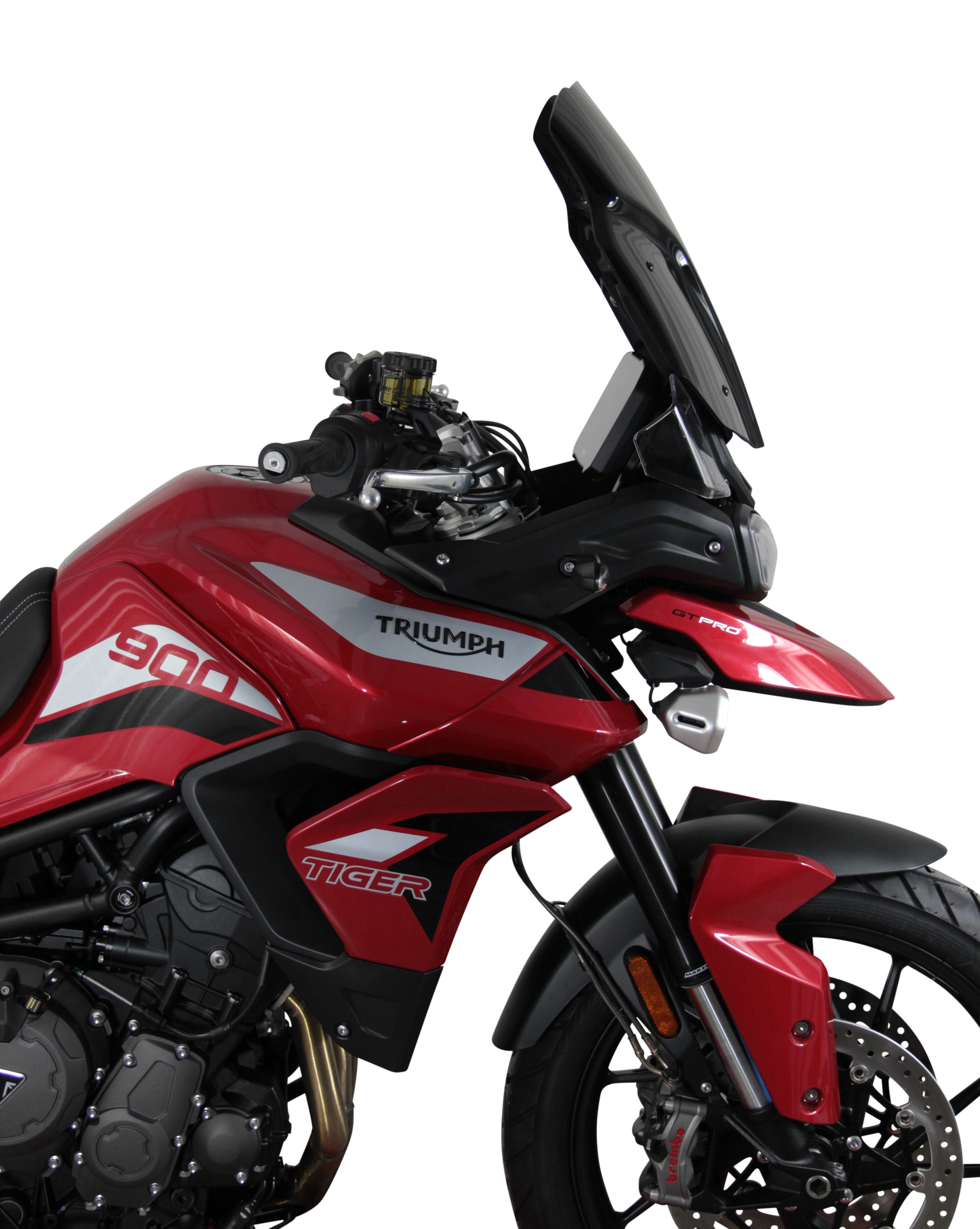 Touring windscherm MRA "TM" voor TRIUMPH TIGER 900 /GT PRO (Bj.19-) - Rookgrijs