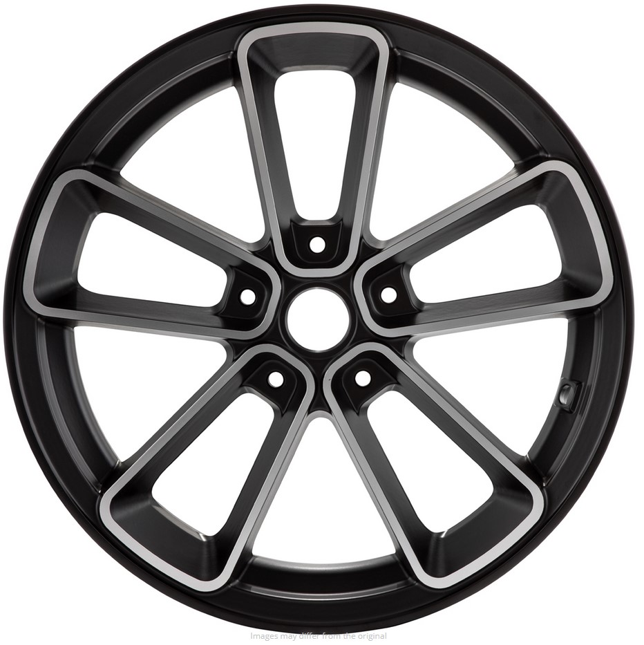 Velg voor/achter 13" voor Vespa GTS/GTS Super/GTV/GT 125-300cc, zwart met zilveren velg