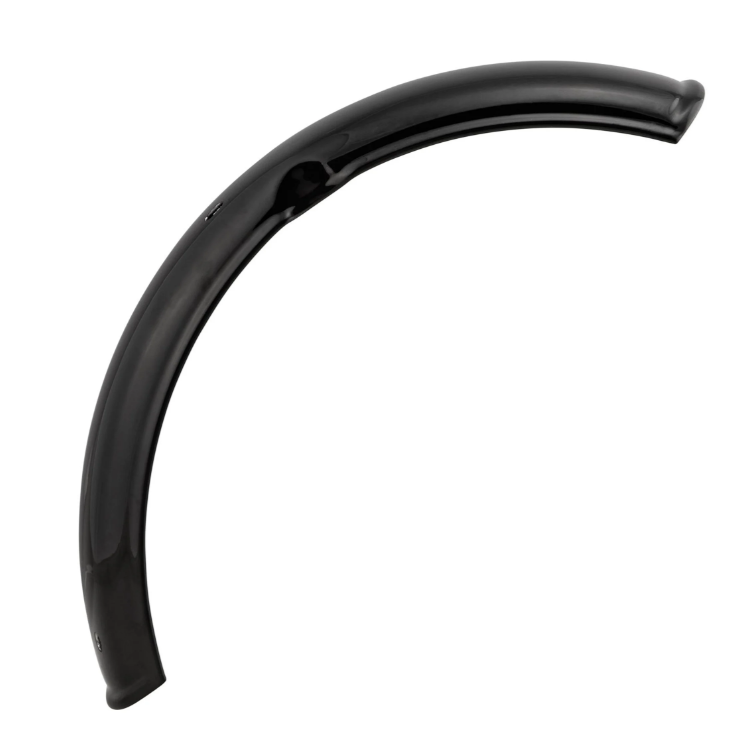 Spatbord 2.0 Garelli zonder beugel voor Vespa PX 80-200cc, metaal zwart glanzend