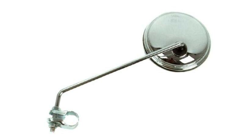 Achteruitkijkspiegel chroom met klem, Ø105mm, M8X1.25 (1 st.)