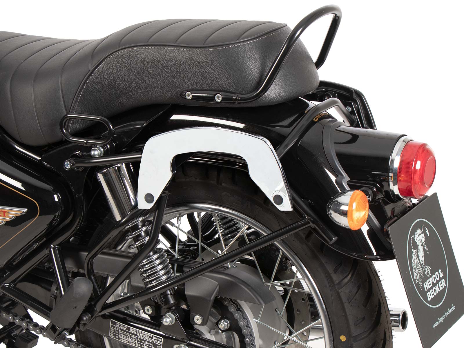 C-Bow zijdrager chroom voor Royal Enfield Bullet 350 (24-) Hepco & Becker