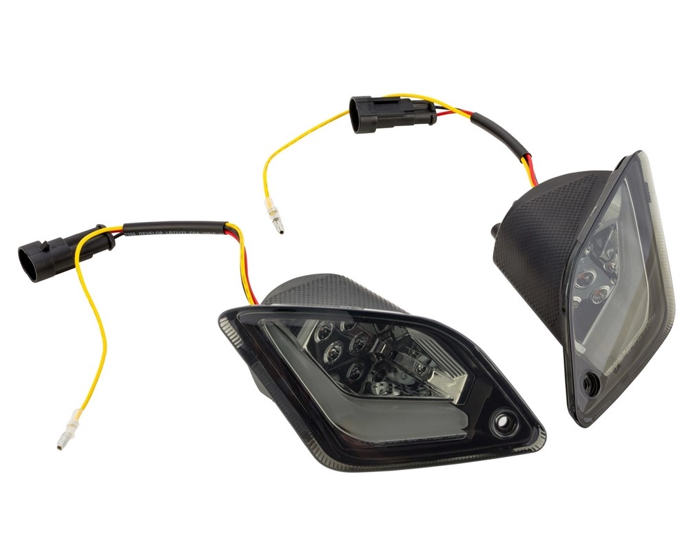 Knipperlichtset links/rechts achter voor Vespa GTS/GTS Super/GTV 125-300cc ('14-22), getint