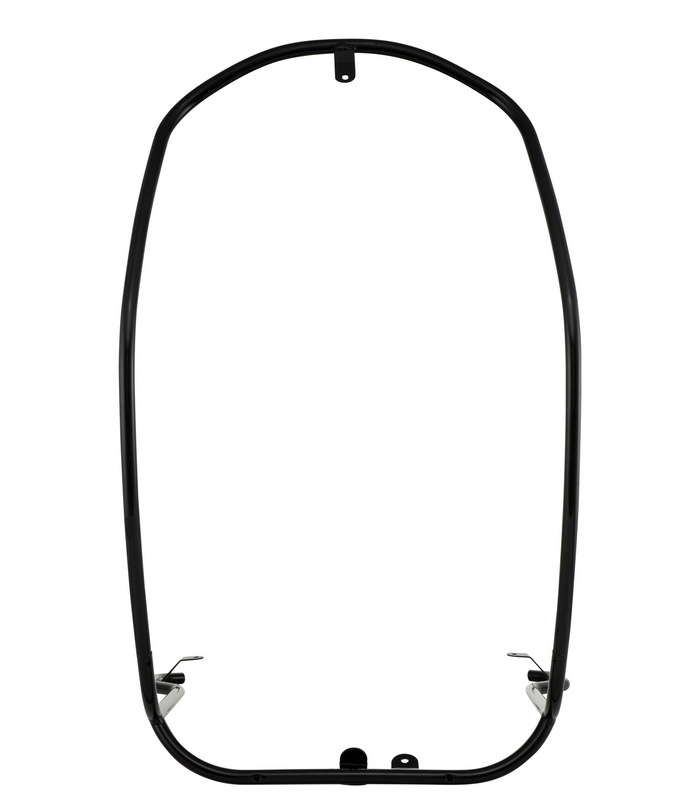 Valbeugel beenschild voor Vespa Primavera /Sprint 50-150cc, glanzend zwart