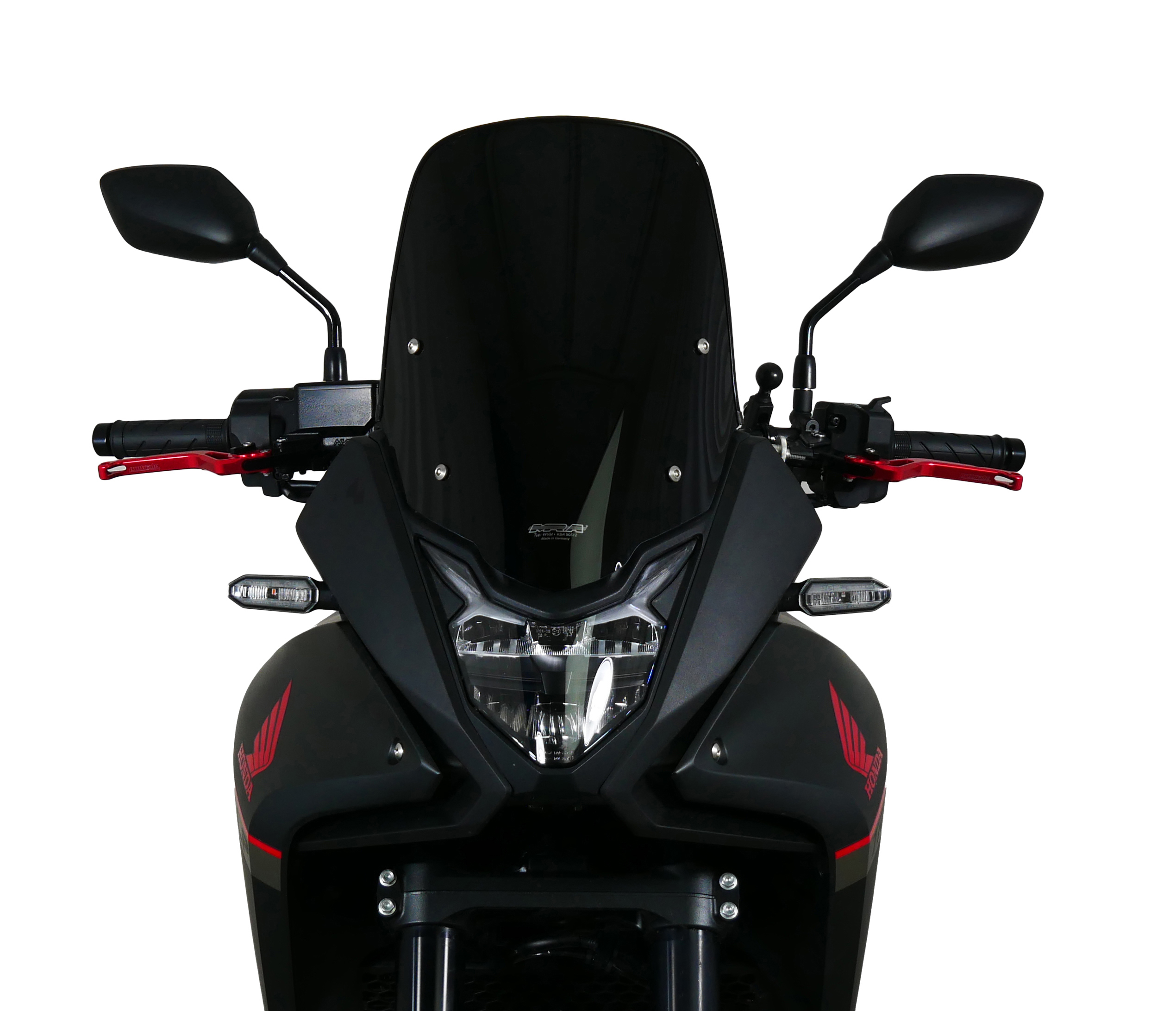 MRA touring windscherm "TM" zwart voor Honda XL 750 Transalp (23-24)