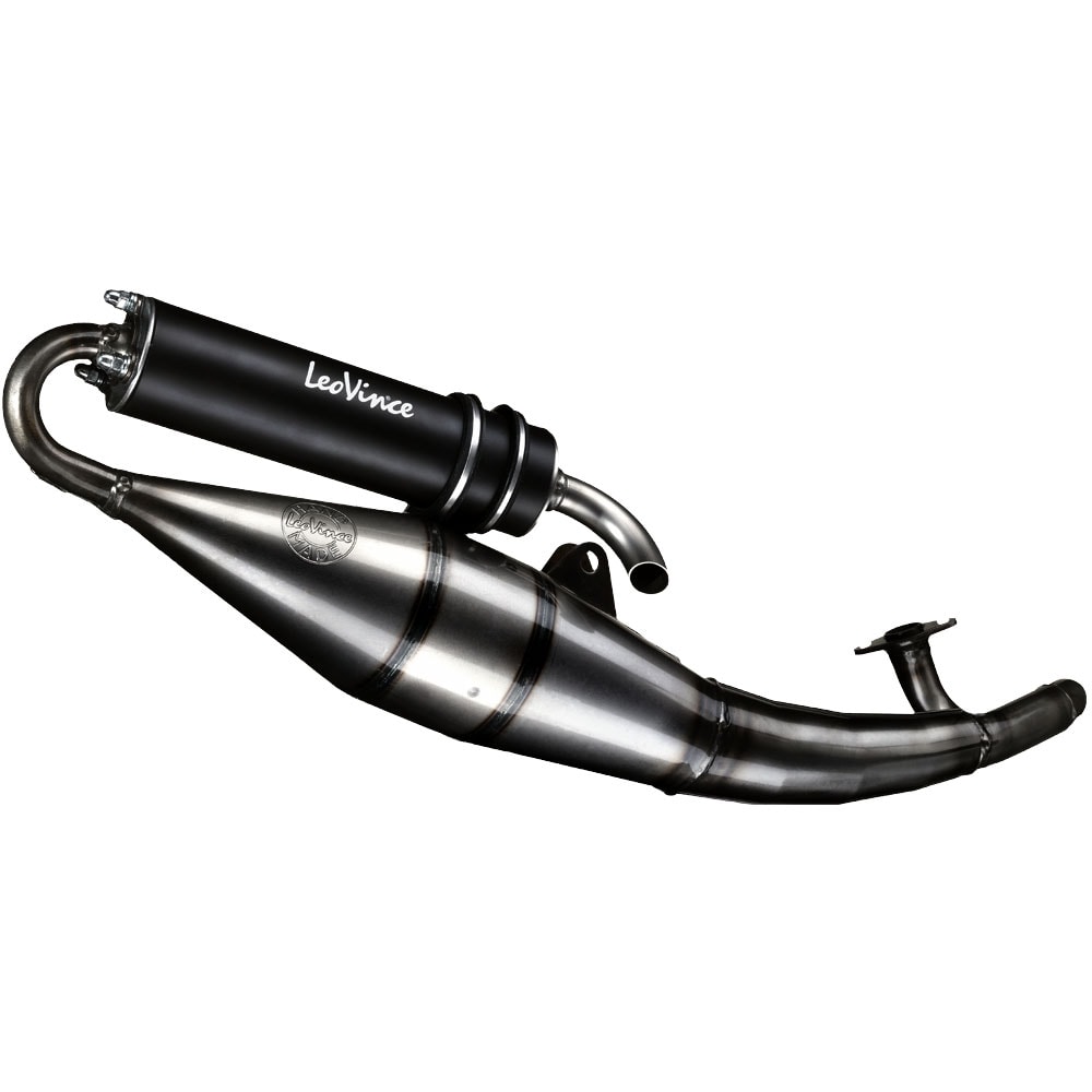 LeoVince Uitlaatsysteem Hand Made TT, Black Edition, staal, volledig systeem voor NRG (My.94-96)