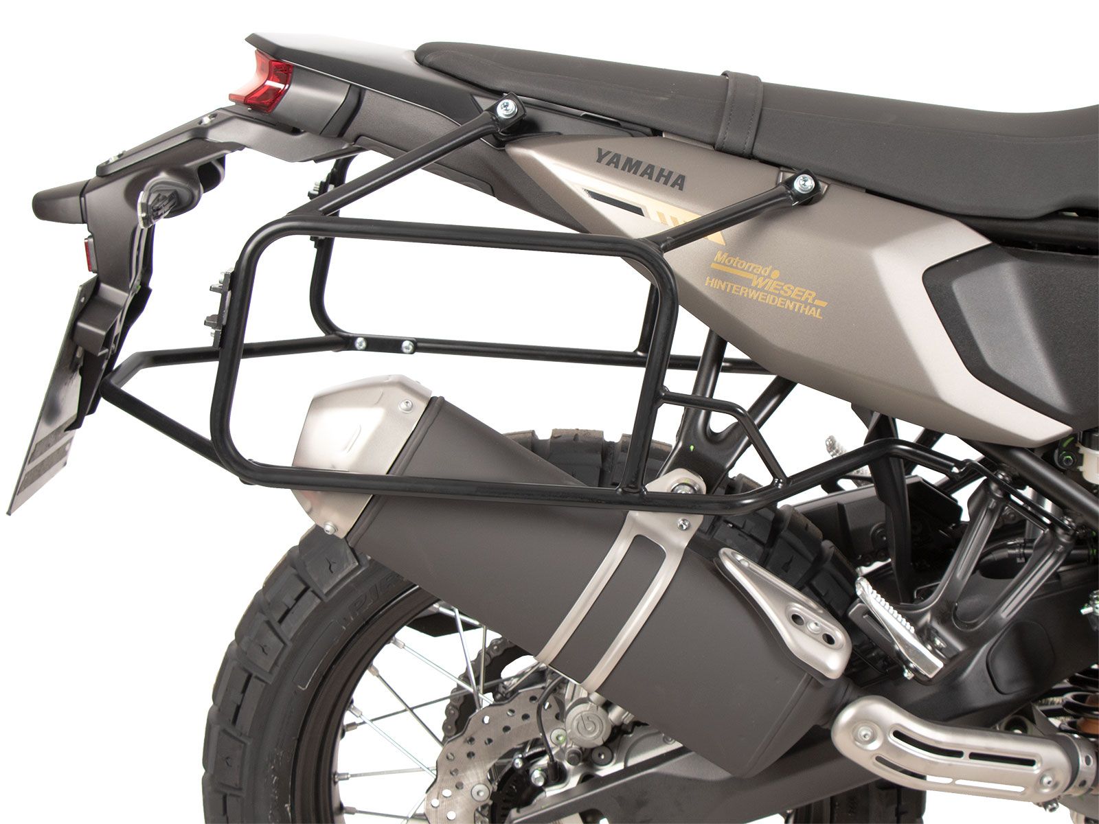 Zijkofferdrager vast zwart voor Yamaha Ténéré 700 (25-) Hepco & Becker