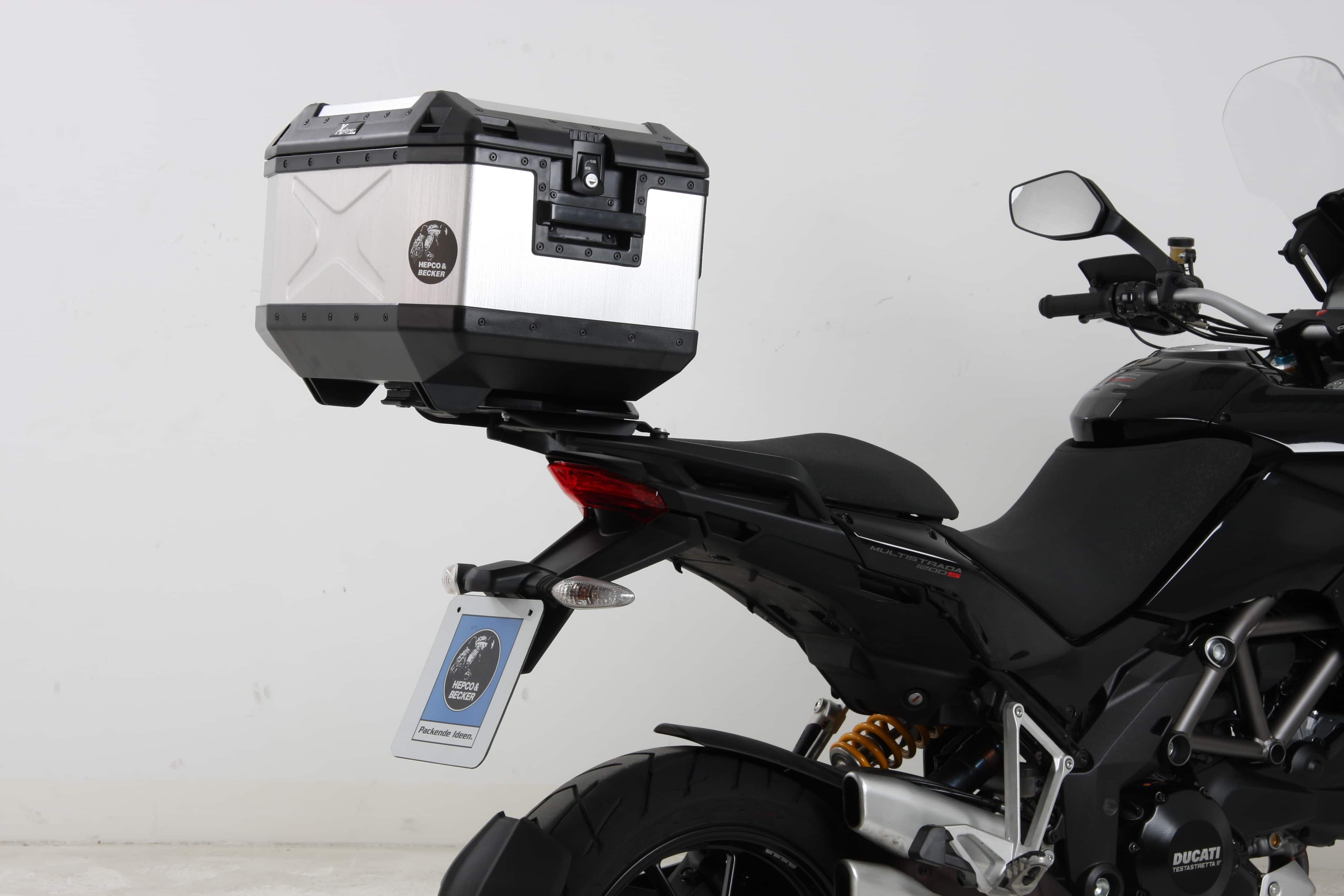 Aluminium topkofferdrager voor Ducati Multistrada 1200 /S (10-14) Hepco & Becker