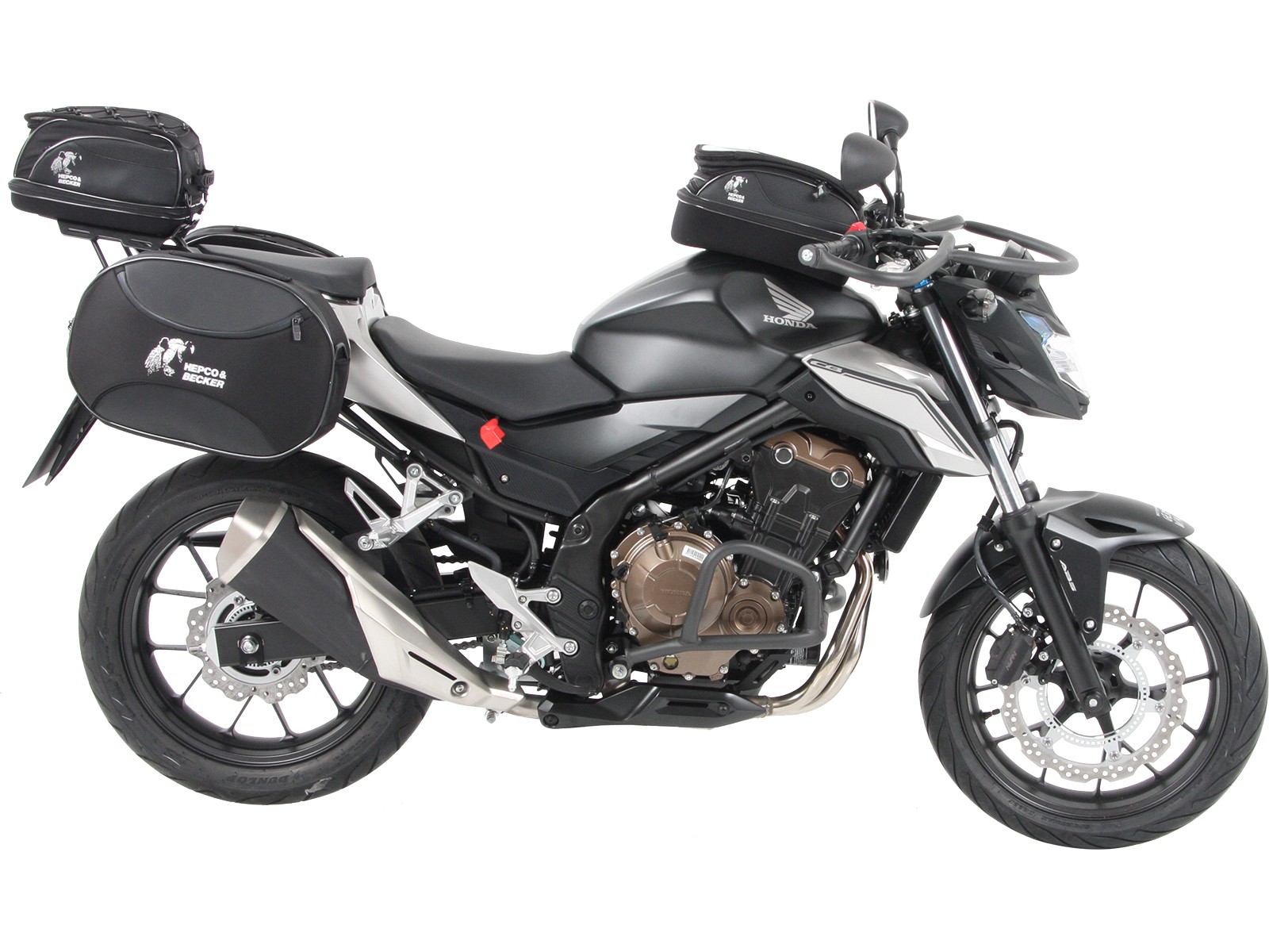 C-Bow zijdrager antraciet voor Honda CBR 500 R (16-18) Hepco & Becker