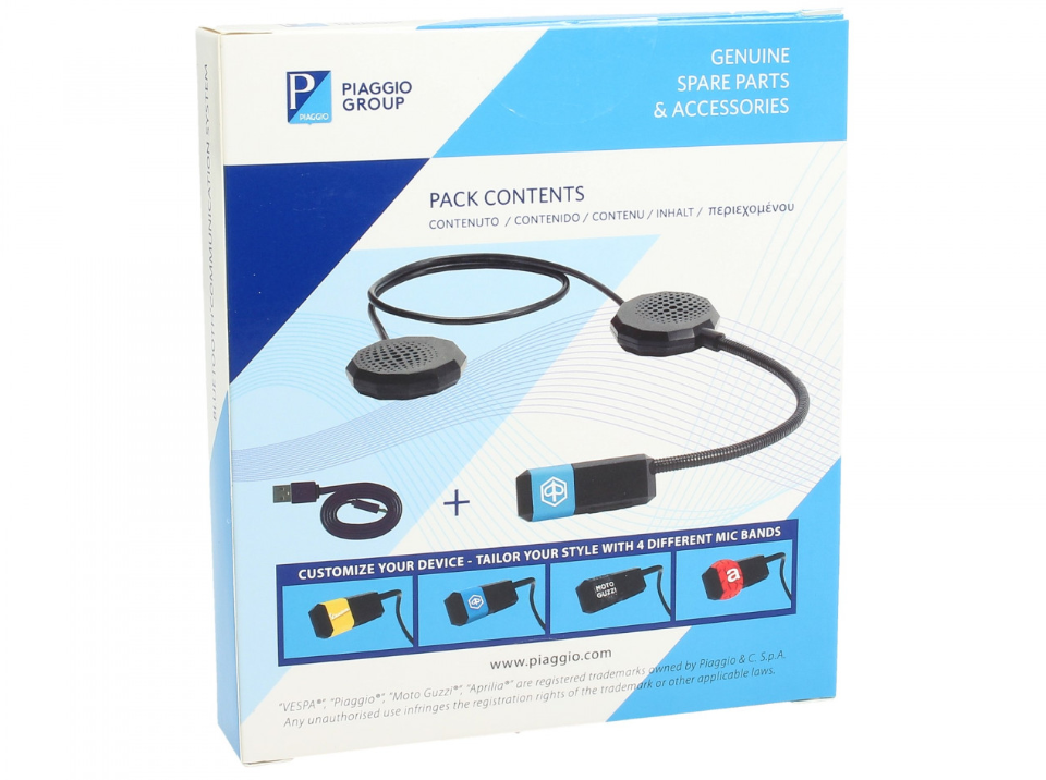 Bluetooth communicatiesysteem Vespa / Piaggio / Aprilia / Moto Guzzi