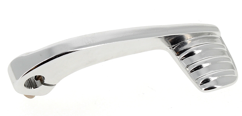 V PARTS Kickstarter hendel zilver Peugeot