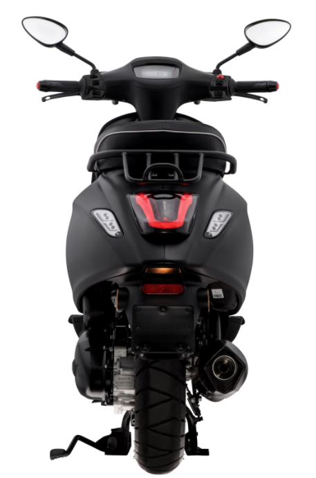 Bagagedrager/Socius Houder Zwart Mat voor Vespa Primavera/Sprint 50-150ccm 2T/4T AC