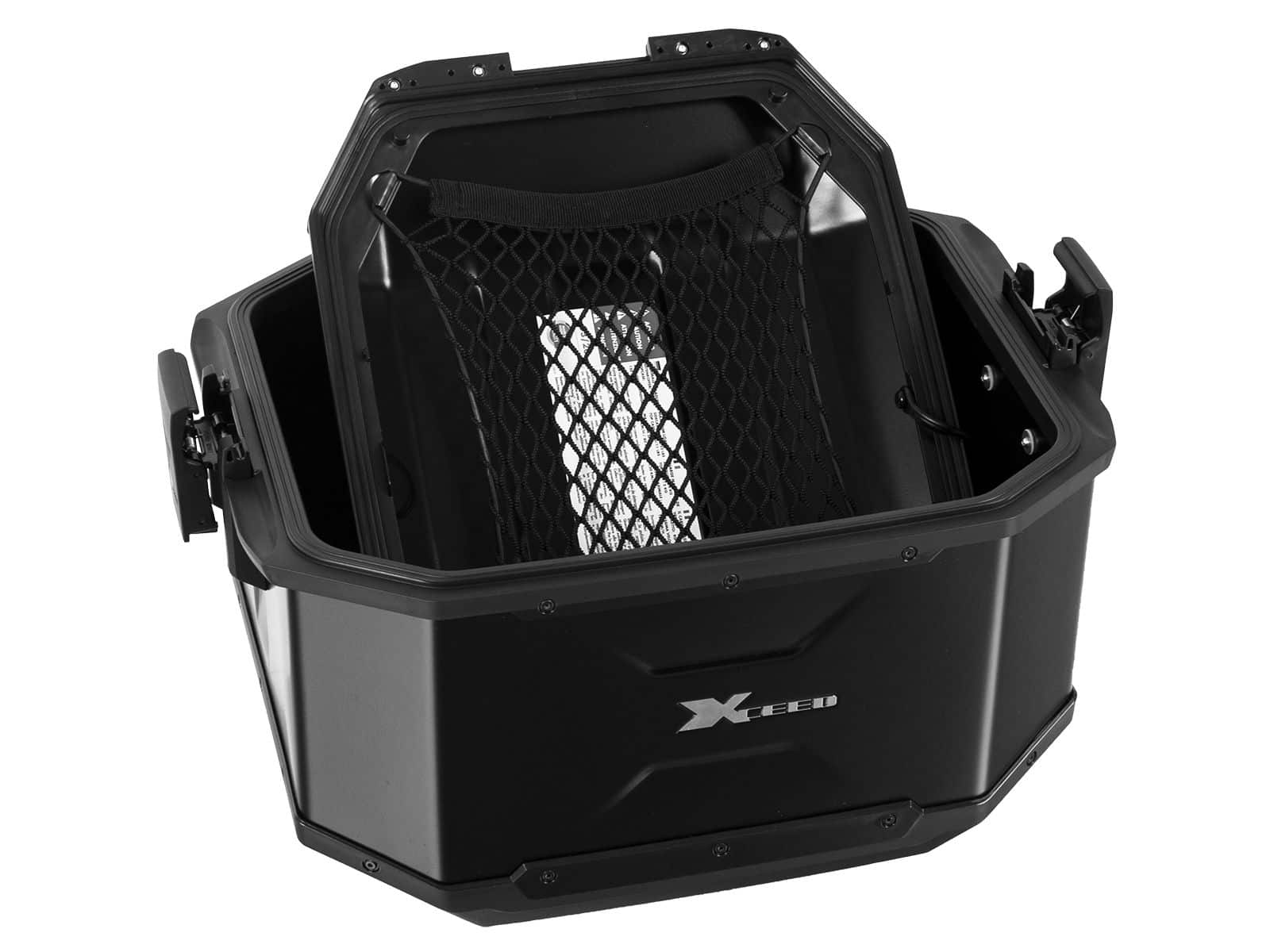 Xceed aluminium topkoffer 45 liter zwart