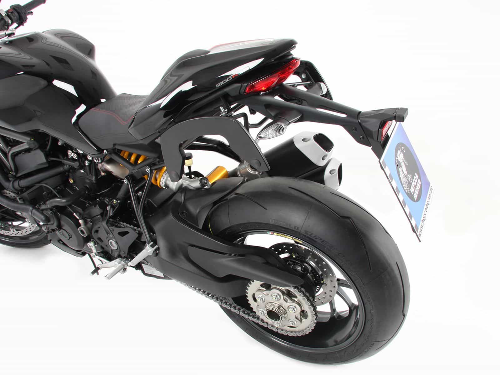 C-Bow zijdrager zwart voor Ducati Monster 1200 R (16-20) Hepco & Becker