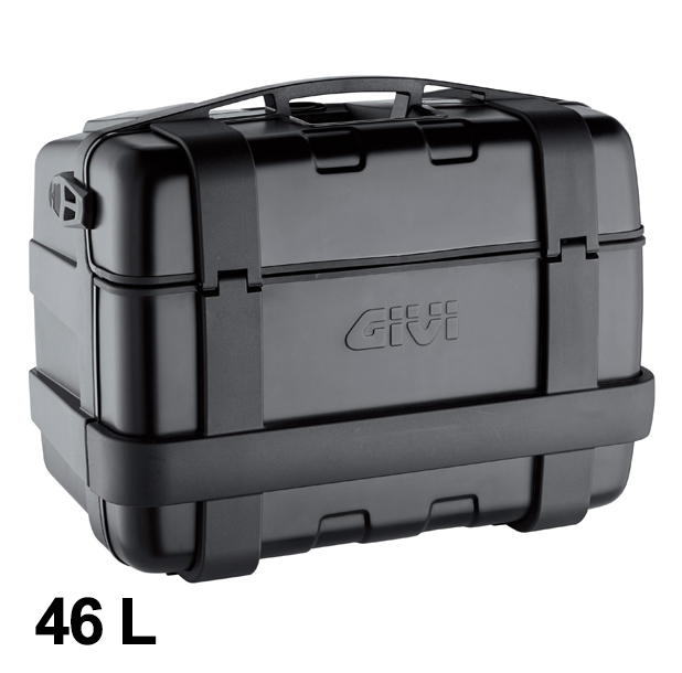 Trekker 46 liter MONOKEY koffer met aluminium deksel zwart Givi