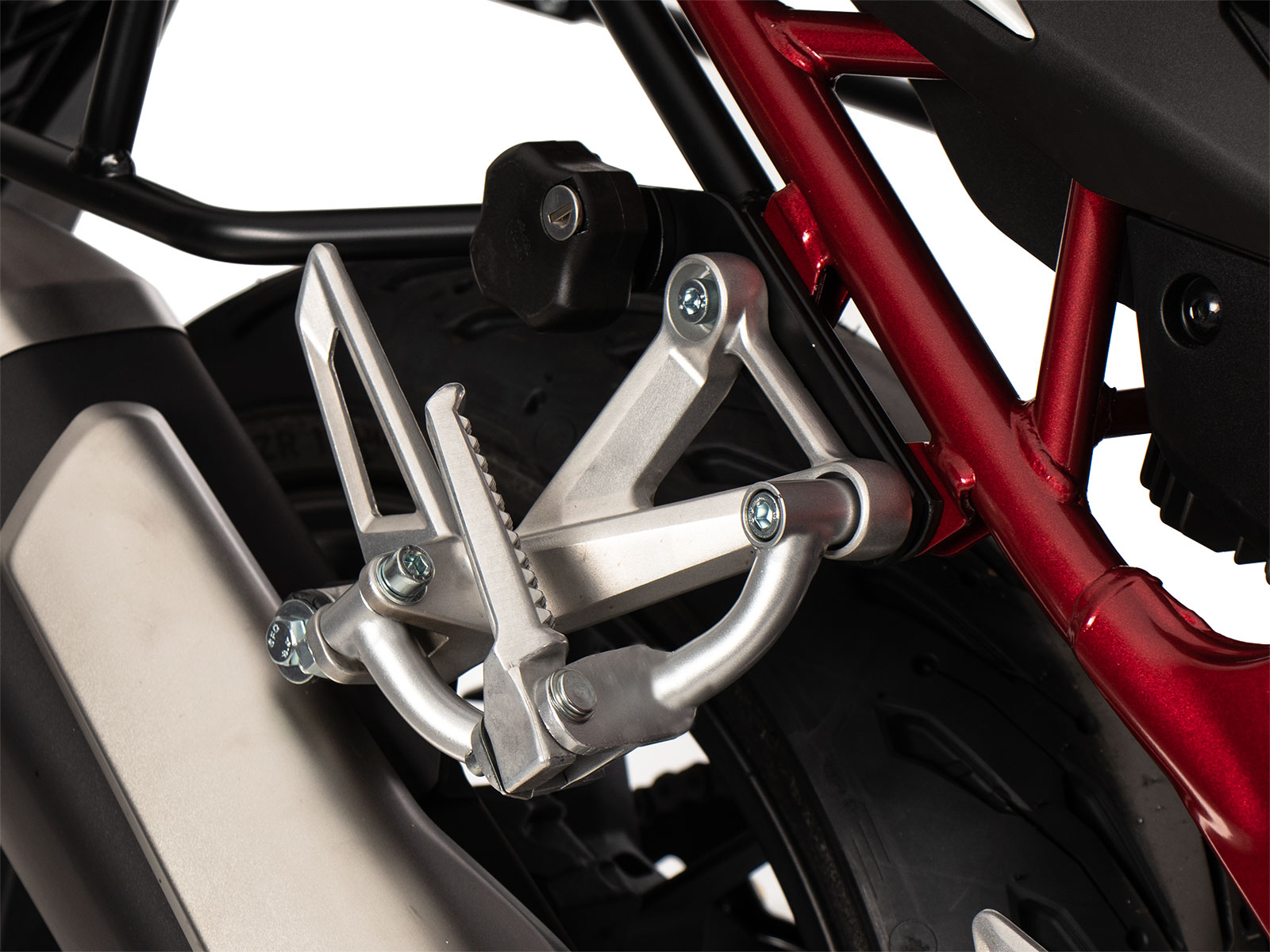 Pillion voetsteun verhuizing zilver voor Honda CB 750 Hornet (23-)