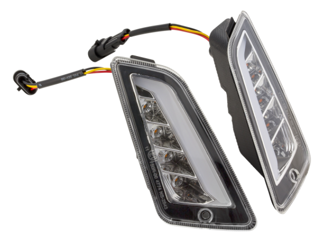 Richtingaanwijzerset voor & achter voor Vespa GTS/GTS Super/GTV/GT 60/GT/GT L ('03-'13), duidelijk