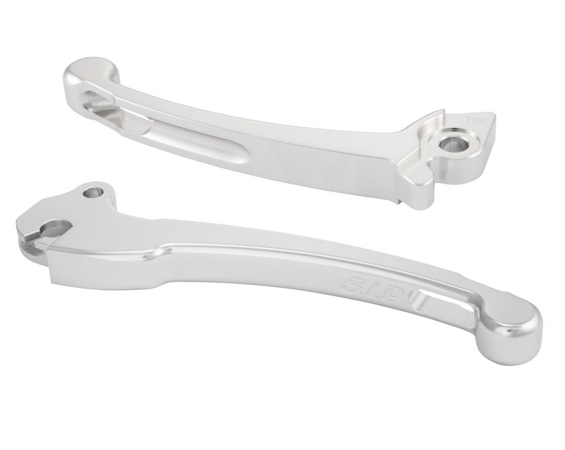 Sport hendelset koppeling/rem voor Vespa PX 125-200cc, HBZ Grimeca, rechts/links, zilver