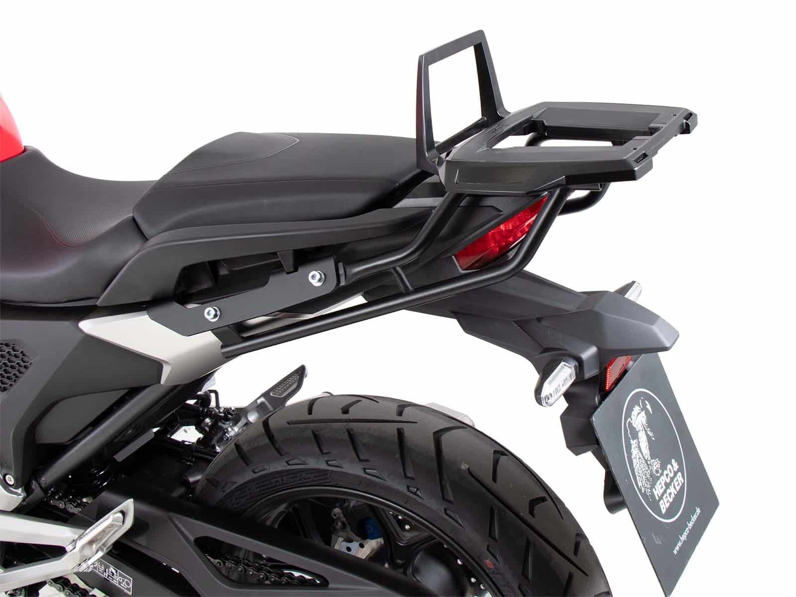 Alurack topkoffer zwart voor Honda NC 750 X /DCT (21-) Hepco & Becker