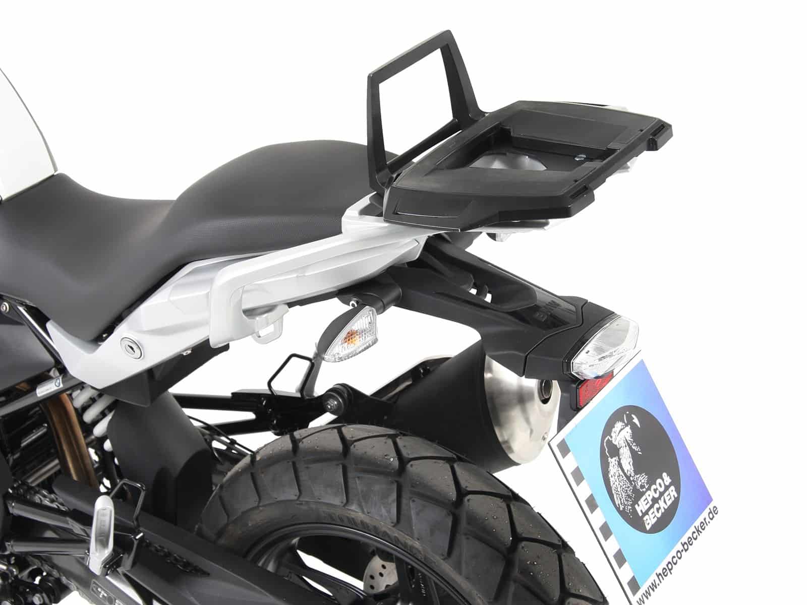 Aluminium topkofferdrager voor origineel bagagerek voor BMW G 310 GS (17-) Hepco & Becker
