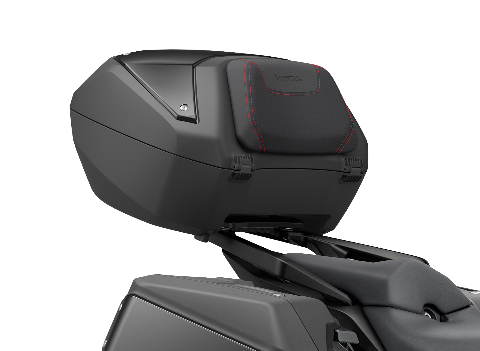Topkofferset met zwart rugkussen/rood stiksel voor Honda CB 1000 GT (26-) Origineel