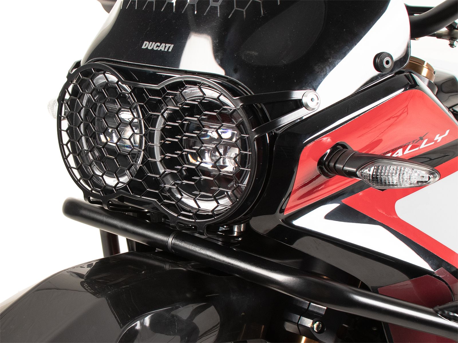Lampbeschermer zwart voor Ducati Desert X Rally (24-) Hepco & Becker