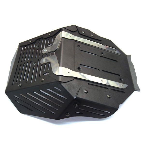 Aluminium motorbeschermplaat voor Honda CRF 1000 L Africa Twin, zwart