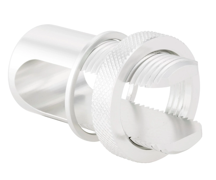 Bagagedragerklem voor Vespa, aluminium, zilver