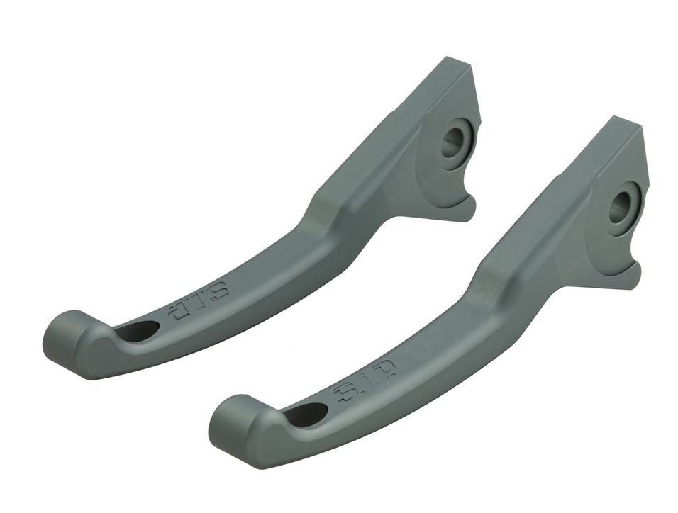 Sport remhendelset Shorty voor Vespa, rechts en links, mat grijs