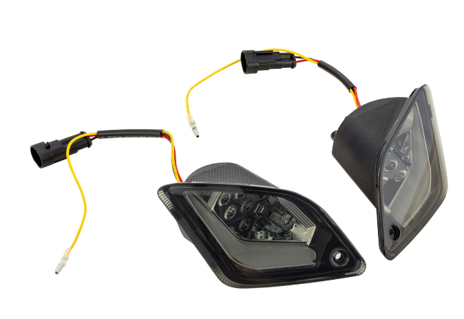 Richtingaanwijzerset voor & achter voor Vespa GTS/GTS Super/GTV 125-300cc ('14-), getint
