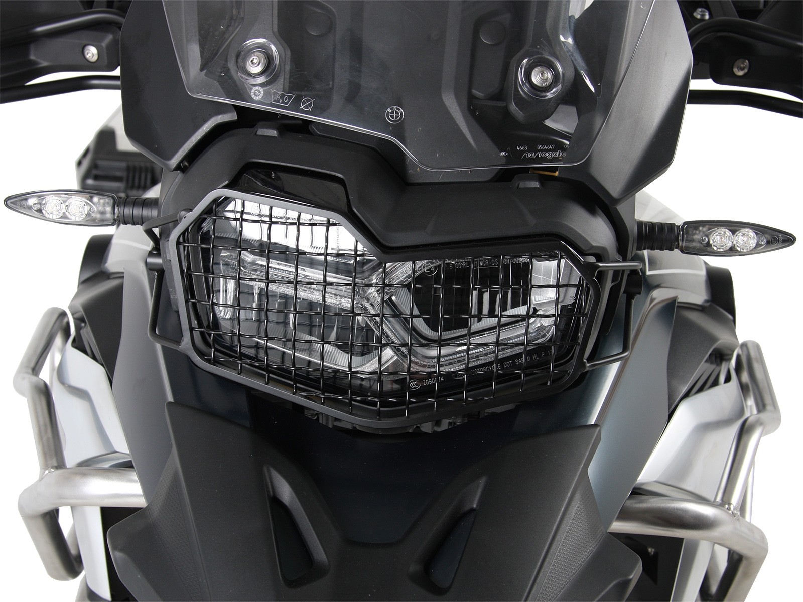 Lampbeschermrooster zwart voor BMW F 850 GS (Bj.18-) Hepco & Becker